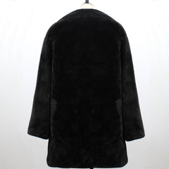 Eclipse Long Faux Fur Coat