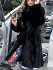 Eclipse Long Faux Fur Coat
