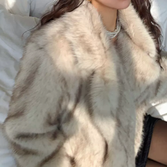 Aurora Tip Faux Fur Coat