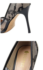 Lace heels