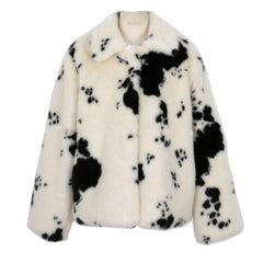 Mink  White  Jacket