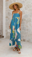 The Romi Smocked Floral Maxi
