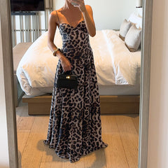 Savanna Leopard Maxi Dress