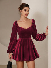 French Classic Wine Dress