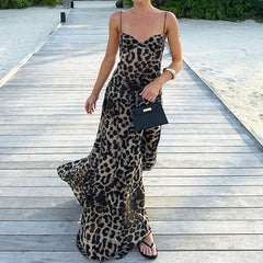 Savanna Leopard Maxi Dress