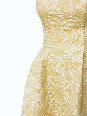 Women Strap Long Dress Summer Elegant Jacquard Backless