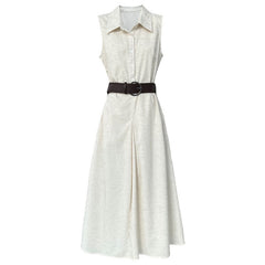 Linen Cinched Dress