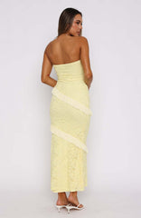 Women Clothing Summer Elegant Tube Top Package Hip Long Dress