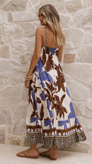 Summer Cami Dress Tropical Printing Vacation Women Dress