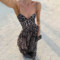 Savanna Leopard Maxi Dress
