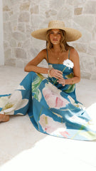 The Romi Smocked Floral Maxi