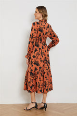 orangeno Floral Dress