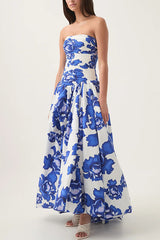 The Margaux Floral Pleated Maxi
