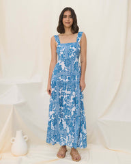 Summer Bohemian Vacation Beach Dress Loose Strap Dress